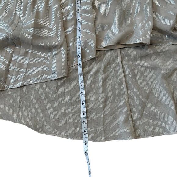 White House Black Market Zebra Burnout Halter Dress Size 6 - Picture 7 of 10